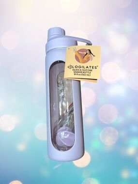 Blogilates Glass & Silicone Shaker Bottle - Lavender 💜🧘‍♀️🪻